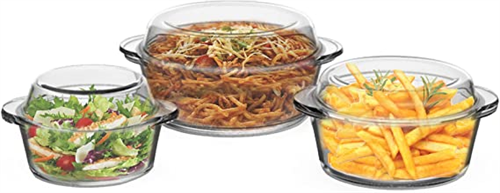 Glass Casserole Dish Set Lids 